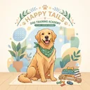 Happy golden dog